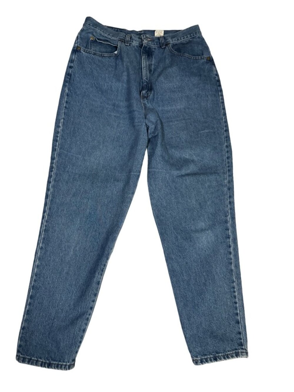 Y2k Capistrano Blue Jeans Plus 18 High Waist Blue Denim 100% Cotton Mom Tapered - Picture 2 of 8
